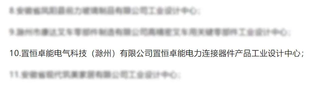 置恒卓能獲新榮譽—“滁州市級工業(yè)設計中心”！